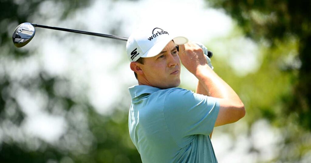 Matt Fitzpatrick playing in an earlier tournament; file image
